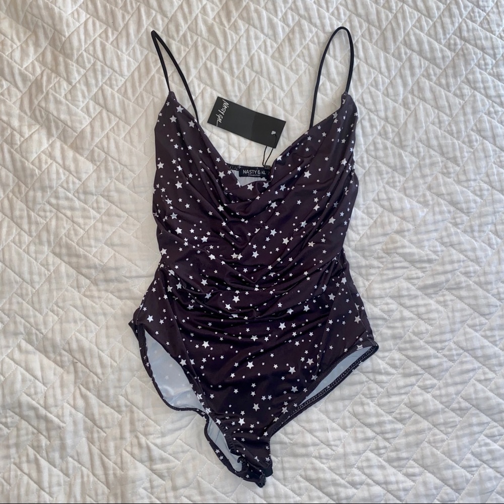 Nasty Gal cowl neck bodysuit